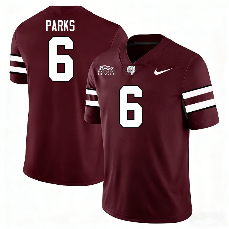 Fordham Rams #6 Ricky Parks College Football Jerseys,Uniforms-Maroon
